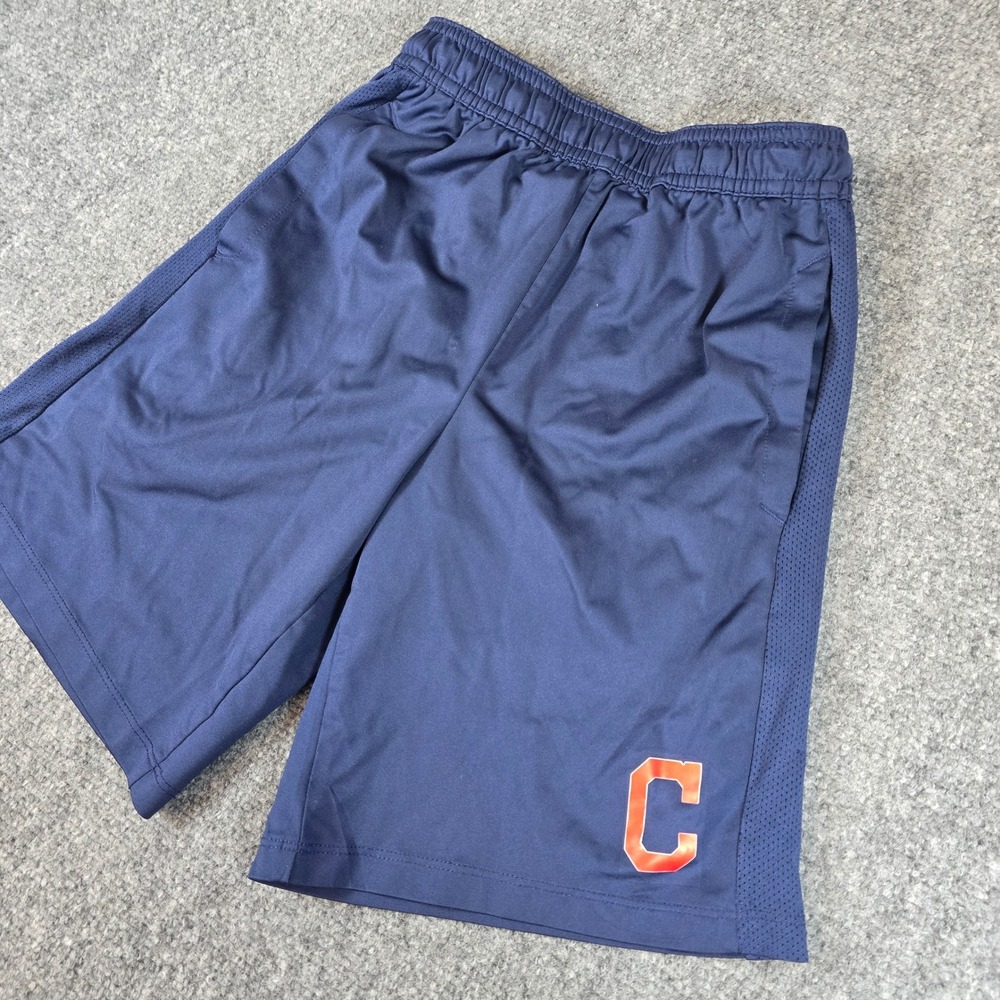 Under Armour MLB Cleveland Guardians Shorts Athletic HeatGear Youth‎ Medium